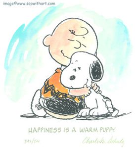 Image result for happiness is a warm puppy